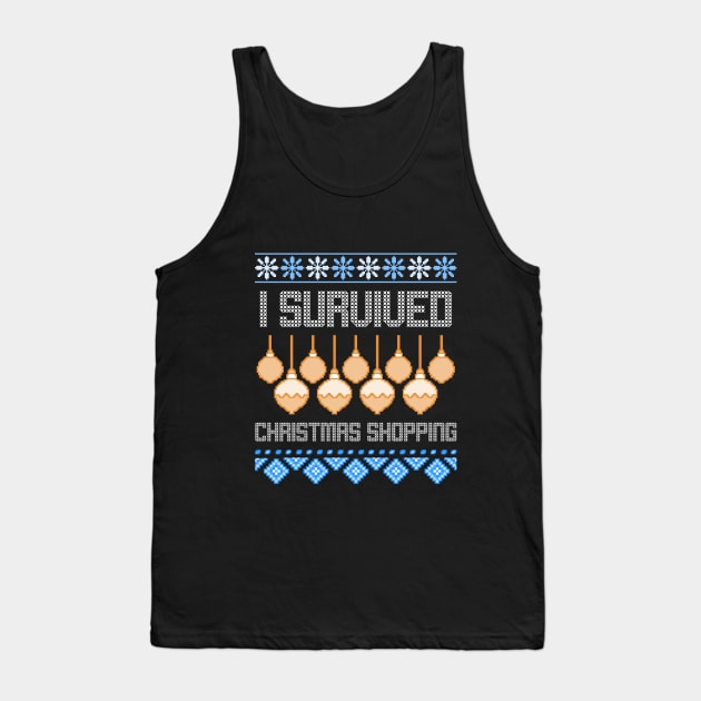 I Survived Christmas Shopping Tank Top by cacostadesign